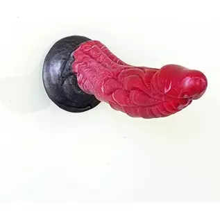9 inch Realistic Dragon Dildo with Suction Cup for Hands-Free Play, Ultra-Soft Colorful Silicone Butt Plug Curved Anal Plug Adul