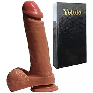 Realistic Dildos for Women, 8.5Inch Dildo with Suction Cup, Big Cock Vaginal G-spot and Anal Play,Body-Safe Material and Adult S