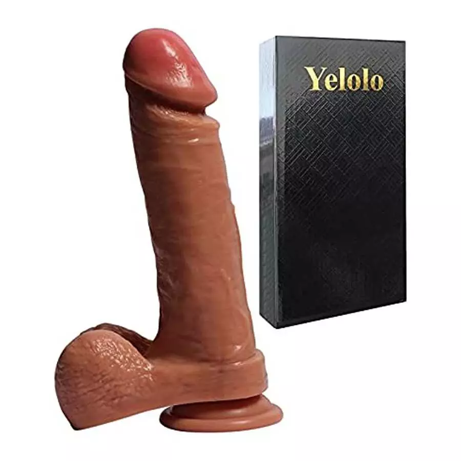 Realistic Dildos for Women, 8.5Inch Dildo with Suction Cup, Big Cock Vaginal G-spot and Anal Play,Body-Safe Material and Adult S