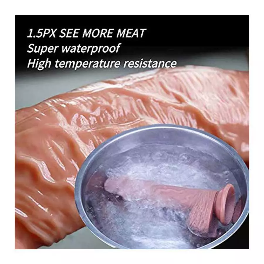 Realistic Dildos for Women, 8.5Inch Dildo with Suction Cup, Big Cock Vaginal G-spot and Anal Play,Body-Safe Material and Adult S