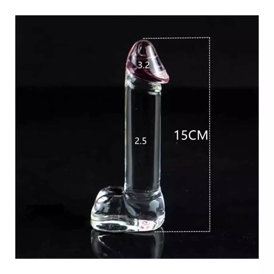 Realistic Glass Dildo, Crystal Transparent Dildo, Glass Dildo Body Safety Material Adult Sex Toy