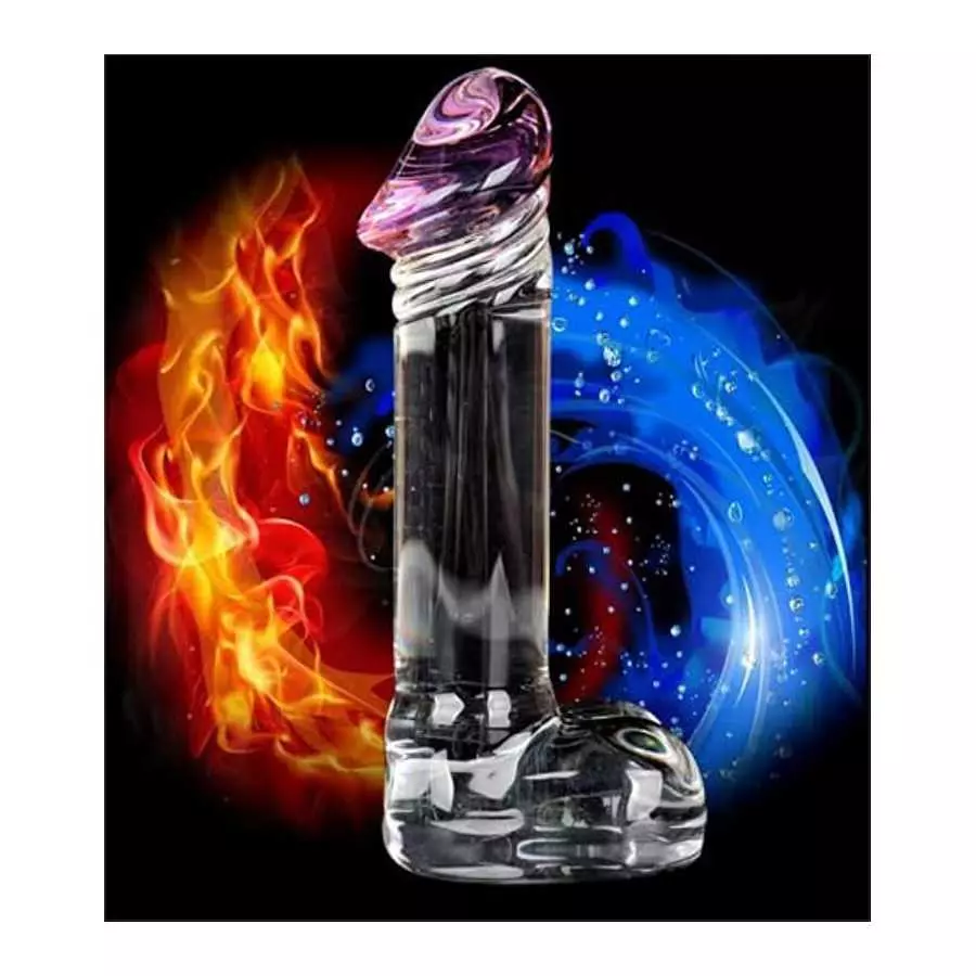 Realistic Glass Dildo, Crystal Transparent Dildo, Glass Dildo Body Safety Material Adult Sex Toy