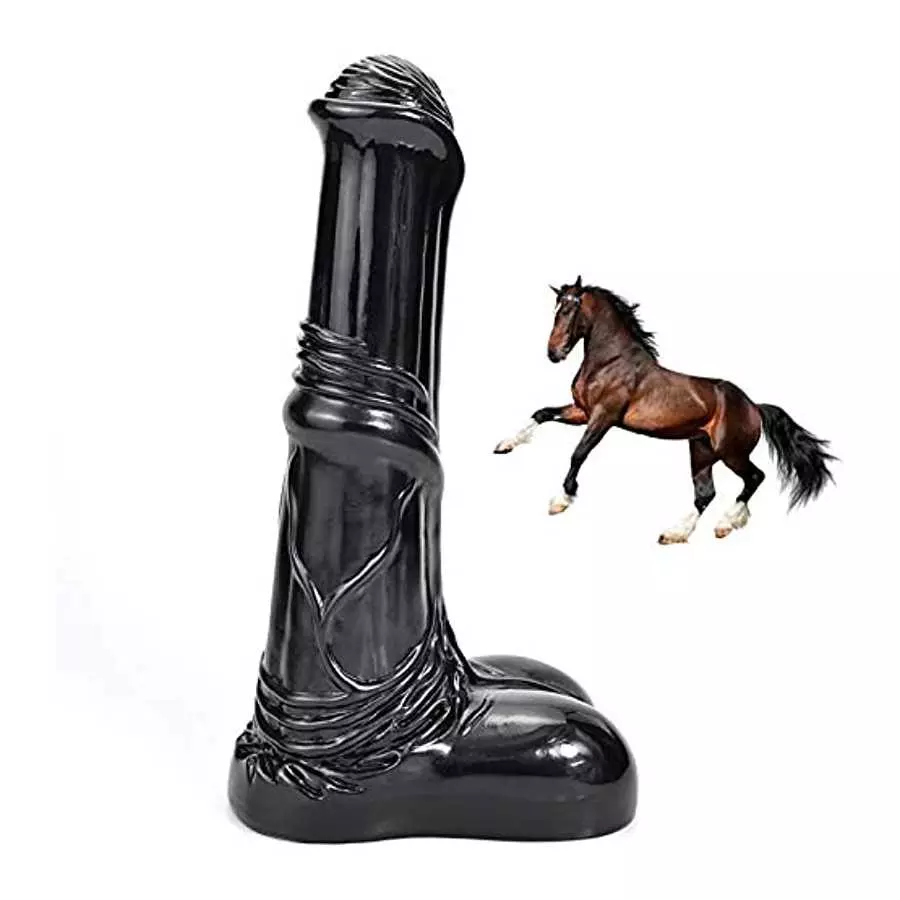 Romi Big Animal Dildo 9.96" Horse Penis Realistic Cock Anal Plugs Artificial Adult Sex Toys ( Black ) Romi Big Animal Dildo 9.96" Horse Penis Realistic Cock Anal Plugs Artificial Adult Sex Toys ( Black )