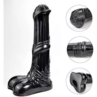Romi Big Animal Dildo 9.96" Horse Penis Realistic Cock Anal Plugs Artificial Adult Sex Toys ( Black ) Romi Big Animal Dildo 9.96" Horse Penis Realistic Cock Anal Plugs Artificial Adult Sex Toys ( Black )
