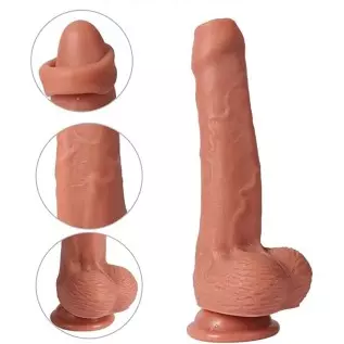 Realistic Dildo with Powerful Suction Cups Flexible Thick Dildo Silicone Butt Plug Lifelike G Spot Dildos 7.87Inch Sex Toys