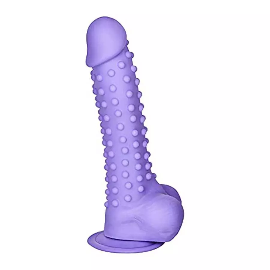 EIS Bumpy Natural Dildo - Large G-spot and Anal Dildo with Suction Cup, Realistic Shape with Testicles, Skin Friendly Silicone - EIS Bumpy Natural Dildo - Large G-spot and Anal Dildo with Suction Cup, Realistic Shape with Testicles, Skin Friendly Silicone -