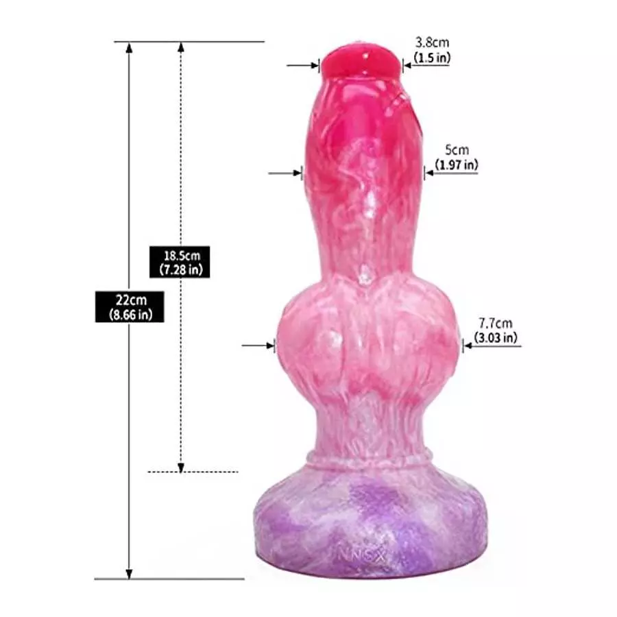 Silicone Wolf Dildo with Knot Thick Anal Dildo Strong Suction Cup Dildo Anal Toy Anal Plug Fantasy G Spot Dragon Dildo Adult Sex
