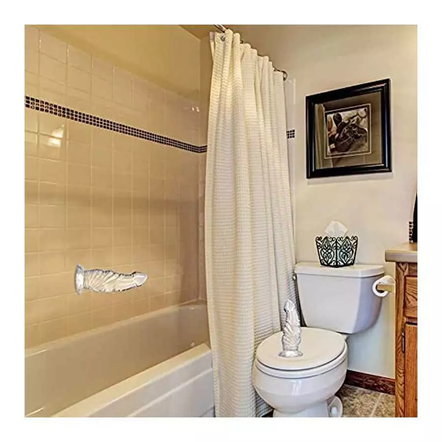 Realistic Silicone Dildo with Powerful Suction Cups, 7.6 Inch Big Penis Dildo Anal Toys for Women Men Butt Plug Masturbator Anal