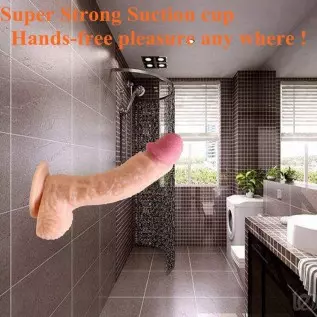 DIYAZI Realistic Dildo with Strong Suction Cup for Hands-Free Play, Flexible Cock with Curved Shaft and Balls for Vaginal G-spot DIYAZI Realistic Dildo with Strong Suction Cup for Hands-Free Play, Flexible Cock with Curved Shaft and Balls for Vaginal G-spot
