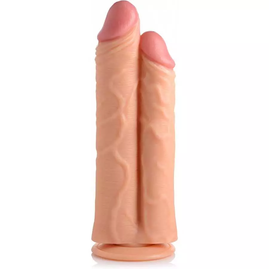 The Forearm 13 Inch Dildo with Suction Base Flesh (Light, Double 10 Inch)