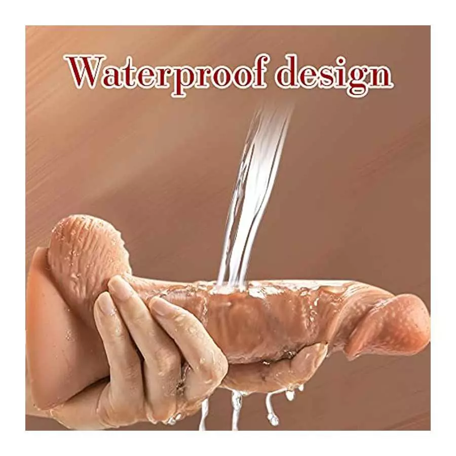 Realistic G-spot Dildo for Women and Man,7.68inch Anal Dildo Liquid Silicone Dildo for Beginners with Real Veins and bulging Tes