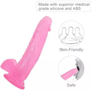 Realistic Dildo with Strong Suction Cup 7.08 inch Lifelike Penis for Hands-Free Play Vaginal G-spot and Anal Play for Men and Wo Realistic Dildo with Strong Suction Cup 7.08 inch Lifelike Penis for Hands-Free Play Vaginal G-spot and Anal Play for Men and Wo