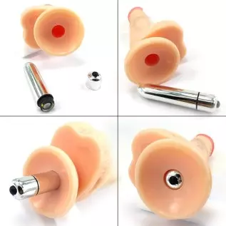 Vibrating Dildo Realistic Dildo with Bullet Vibrator Adult Sex Toy Suction Cup for Couple Women Lesbian Silicone Dildo for Sex G