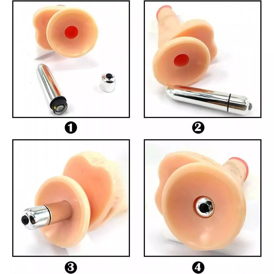 8.66 in Realistic Dildos for Women Electric Vibrator Suction Cup Dildo Men Healthy Soft Material Sex Silicone Penis Beginner (Bl