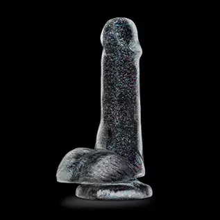 Blush - 6 inch Glitter Dildo - Soft Pliable Realistic Small 1.4" Wide - Strap On Compatible Suction Cup for Hands Free Play - Fe Blush - 6 inch Glitter Dildo - Soft Pliable Realistic Small 1.4" Wide - Strap On Compatible Suction Cup for Hands Free Play - Fe