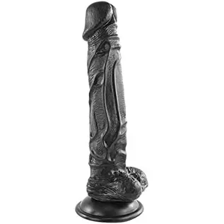 Realistic Dildo with Small Glans - 10 inch Slim Dildo with Strong Suction Cup for Hands-Free Play,Flexible Penis Adult Sex Toys