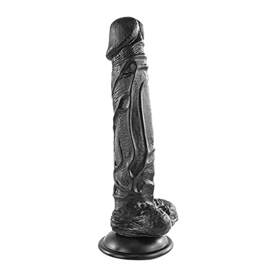 Realistic Dildo with Small Glans - 10 inch Slim Dildo with Strong Suction Cup for Hands-Free Play,Flexible Penis Adult Sex Toys Realistic Dildo with Small Glans - 10 inch Slim Dildo with Strong Suction Cup for Hands-Free Play,Flexible Penis Adult Sex Toys