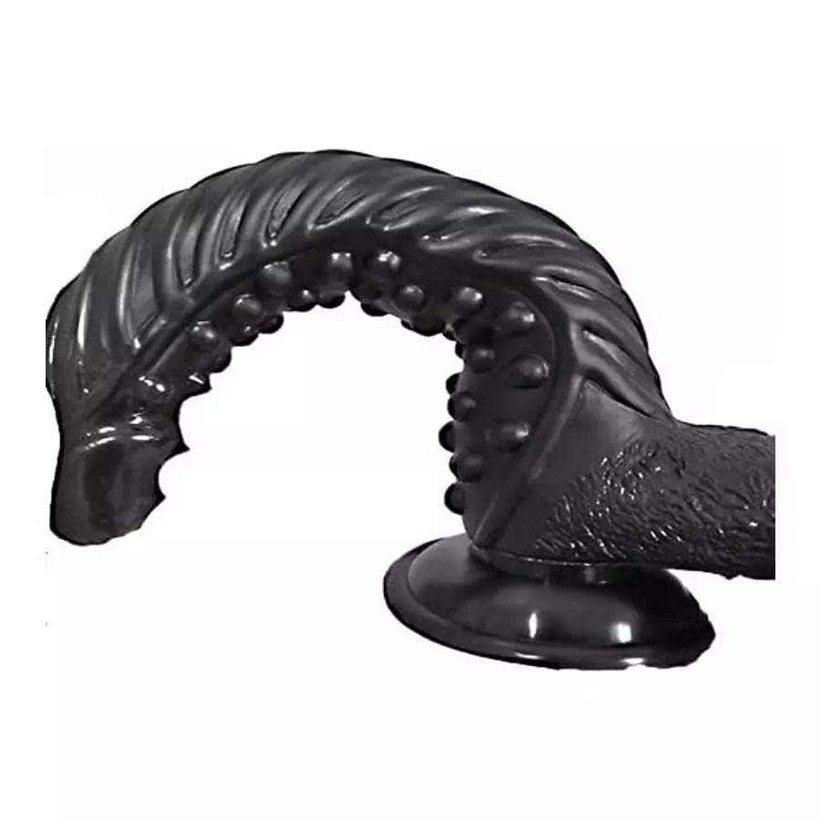 Acudani Dildo Various Particles with Suction, Black