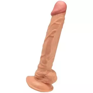 9.5 inch Silicone Silicone Suction Cup Realistic Classic Dick Wand with Strong Suction Cups, Suitable for Beginner Games