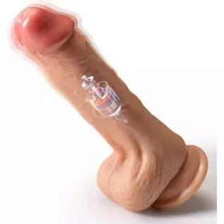8 Inch Realistic Dildo Vibrator, G-spot & Anal & Vaginal Adult Sex Toy with 10 Vibration Modes, with Strong Suction Cup for Hand