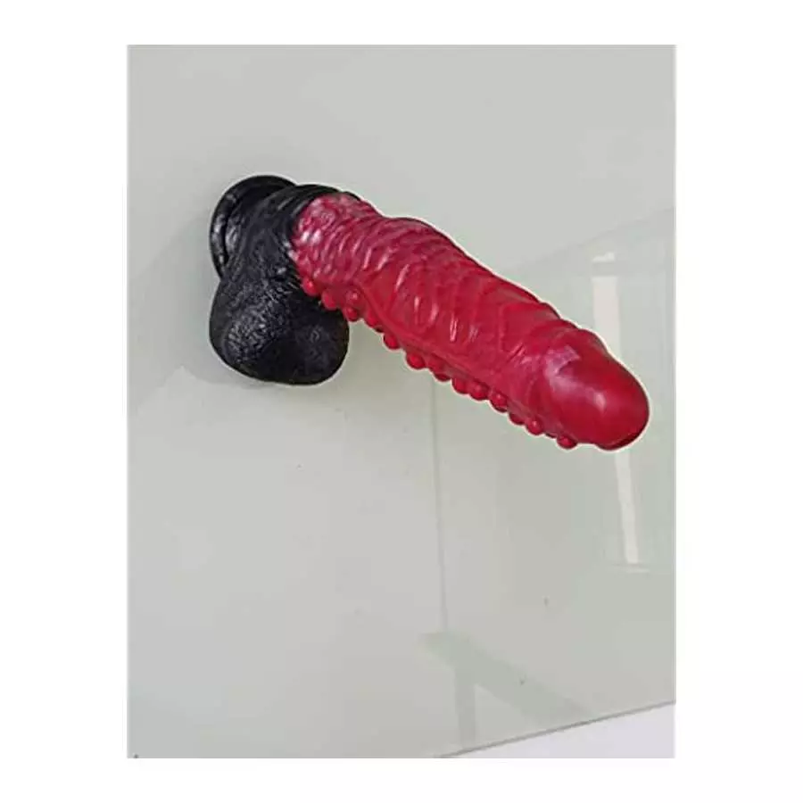 10inch Realistic Long Dragon Suction Cup Dildo, Thick Black Silicone Dildo Anal Adult Toys for Women Men and Couples