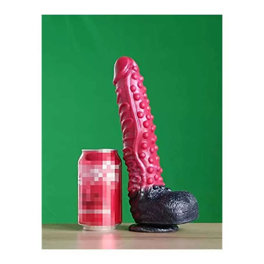 10inch Realistic Long Dragon Suction Cup Dildo, Thick Black Silicone Dildo Anal Adult Toys for Women Men and Couples