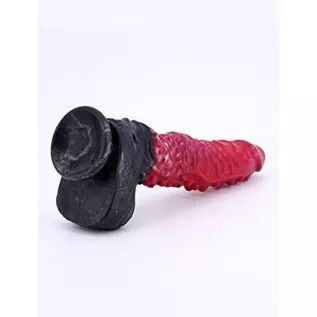 10inch Realistic Long Dragon Suction Cup Dildo, Thick Black Silicone Dildo Anal Adult Toys for Women Men and Couples