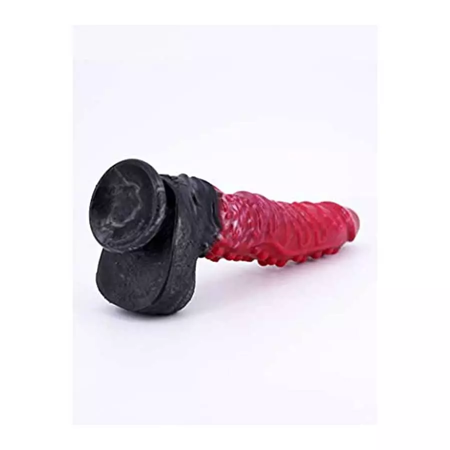 10inch Realistic Long Dragon Suction Cup Dildo, Thick Black Silicone Dildo Anal Adult Toys for Women Men and Couples