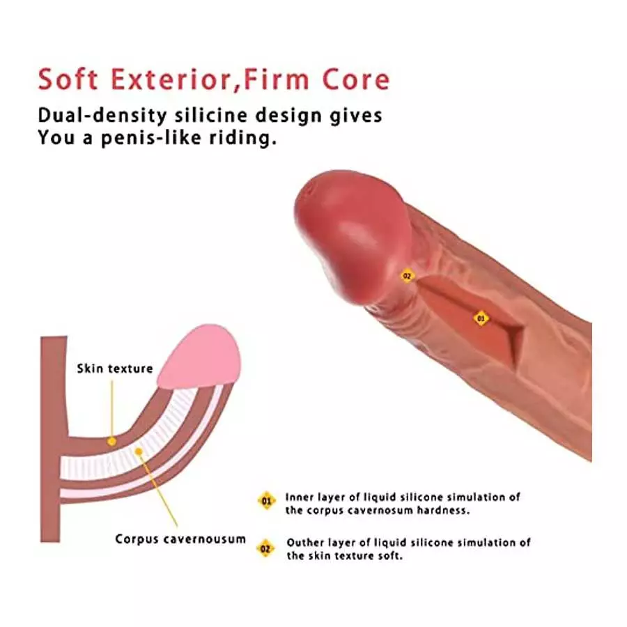 8.5 Inch Realistic Silicone Dildo Adult Toys for Women, Body Safe Material Big Penis with Strong Suction Cup Sex Toy for Women