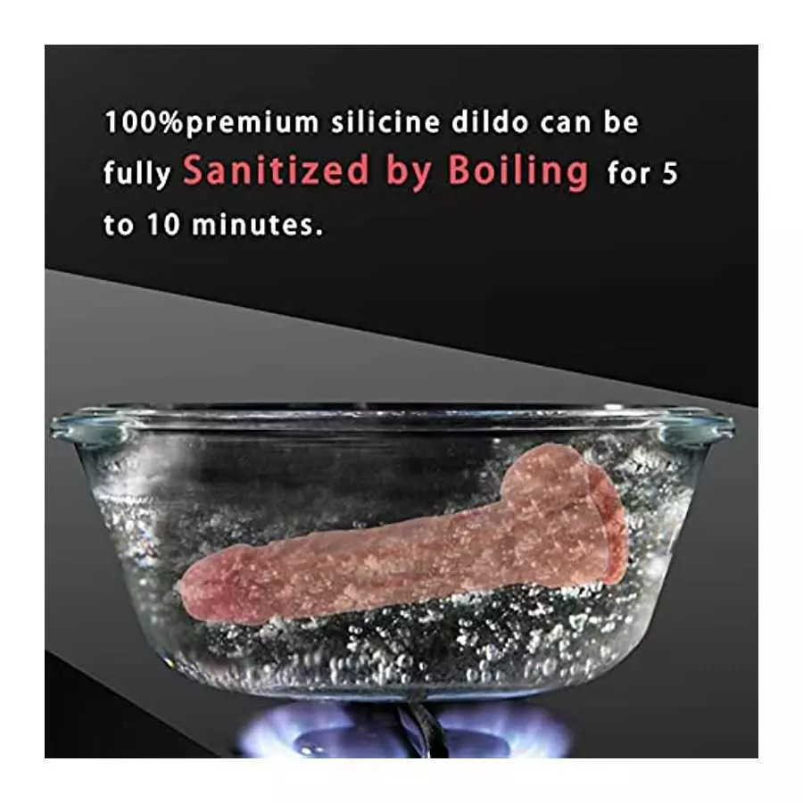 8.5 Inch Realistic Silicone Dildo Adult Toys for Women, Body Safe Material Big Penis with Strong Suction Cup Sex Toy for Women