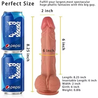 8.5 Inch Realistic Silicone Dildo Adult Toys for Women, Body Safe Material Big Penis with Strong Suction Cup Sex Toy for Women