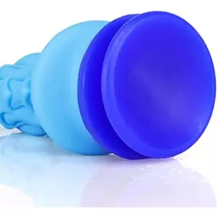 WEMAY Monster Dragon Dildo with Strong Suction Cup 8.66 Inch Realistic Dildos Flexible Liquid Silicone Huge Animal Sex Toys, Blu