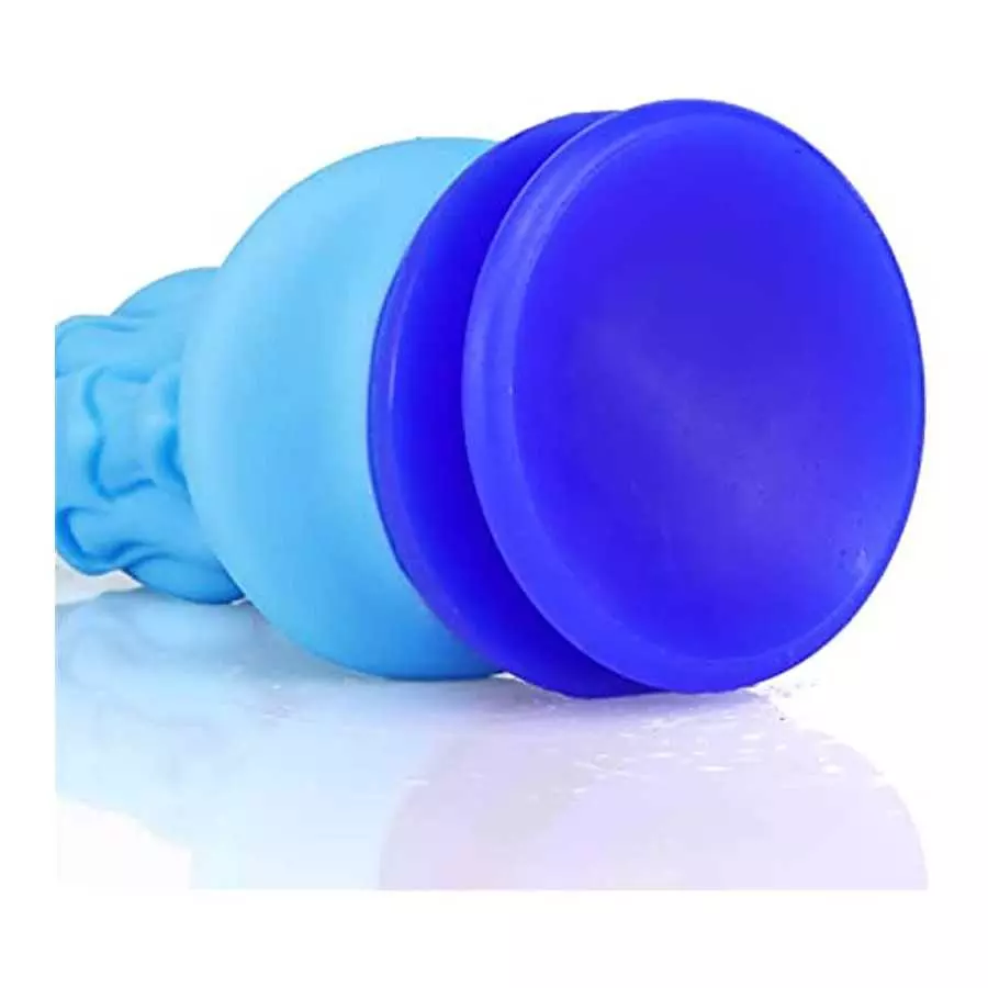 WEMAY Monster Dragon Dildo with Strong Suction Cup 8.66 Inch Realistic Dildos Flexible Liquid Silicone Huge Animal Sex Toys, Blu