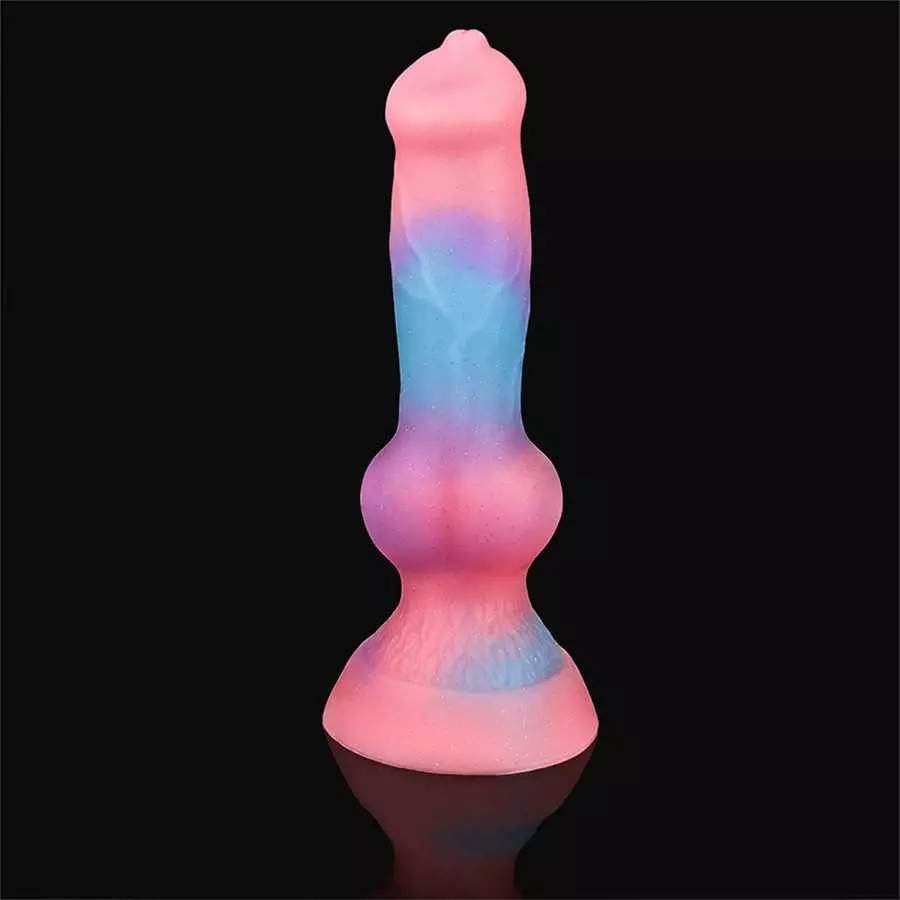 Monster Luminous Dildo Silicone Anal Dildo with Suction Cup, Dragon Realistic Dildo Butt Plug Anal Sex Toy, Glow Animal Dildo To