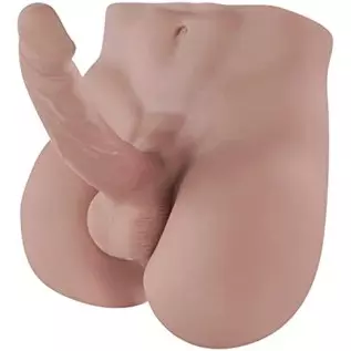 6.83LB Male Torso Dildo Sex Doll, Men's Penis Love Doll for Women Pleasure Toys - 11x9.44 inch