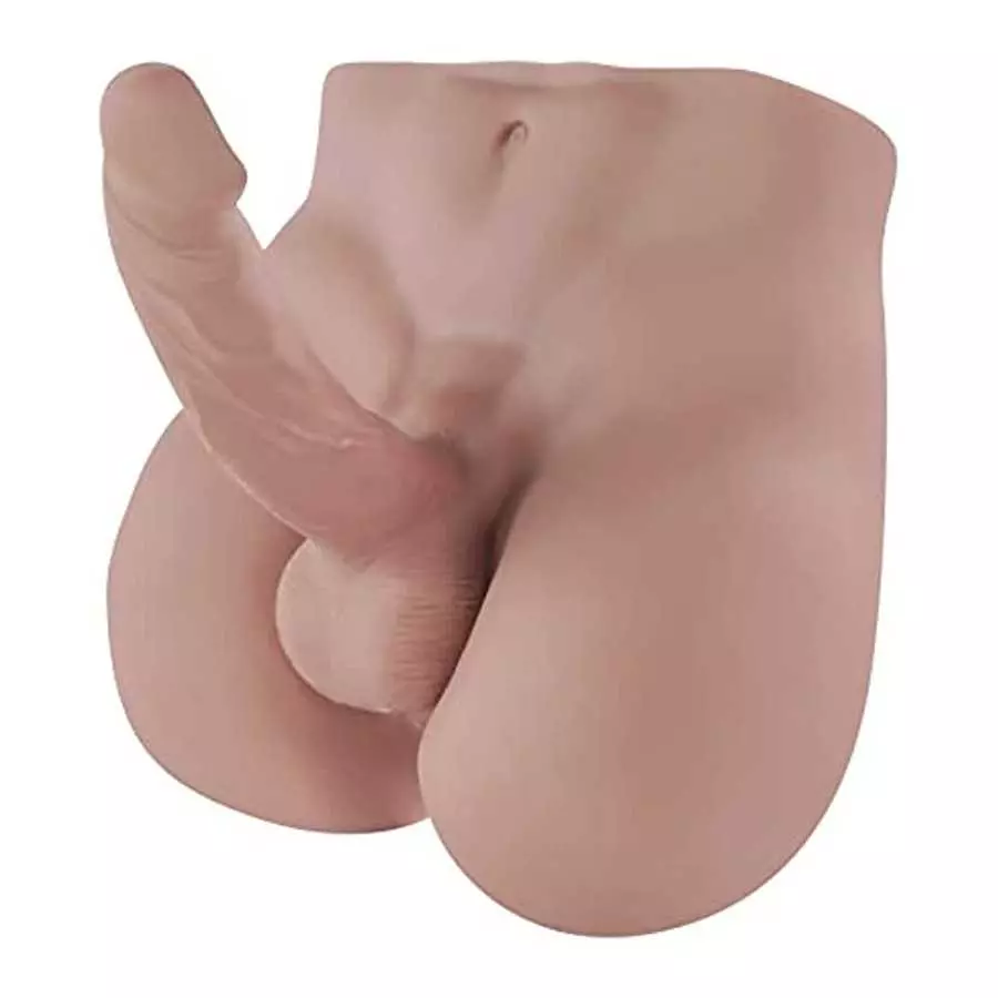 6.83LB Male Torso Dildo Sex Doll, Men's Penis Love Doll for Women Pleasure Toys - 11x9.44 inch