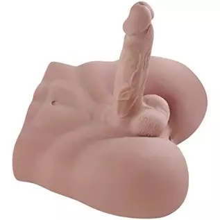 6.83LB Male Torso Dildo Sex Doll, Men's Penis Love Doll for Women Pleasure Toys - 11x9.44 inch