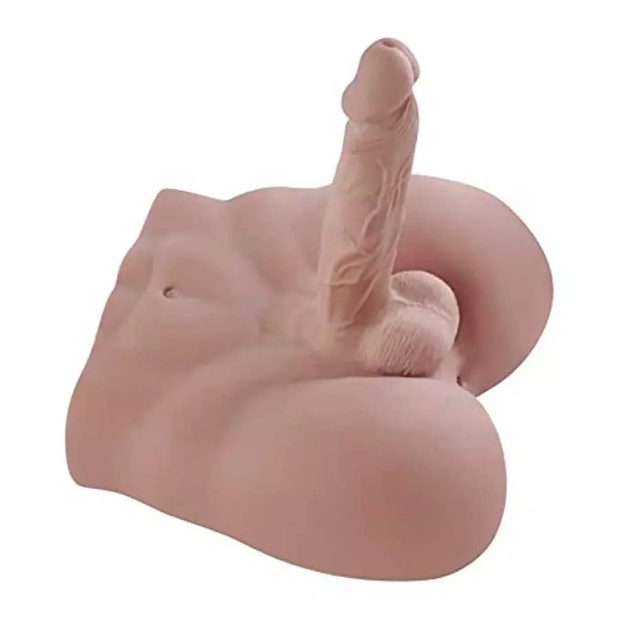 6.83LB Male Torso Dildo Sex Doll, Men's Penis Love Doll for Women Pleasure Toys - 11x9.44 inch