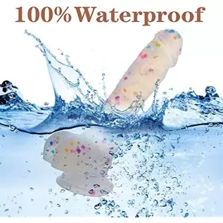 SUWUKA 9.5" Silicone Realistic Dildo Soft Large Dildos for Women with Strong Suction Cup for Hands-Free, Flexible Lifelike Sex T