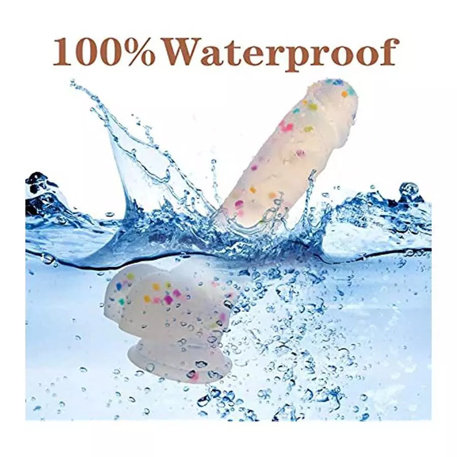 SUWUKA 9.5" Silicone Realistic Dildo Soft Large Dildos for Women with Strong Suction Cup for Hands-Free, Flexible Lifelike Sex T