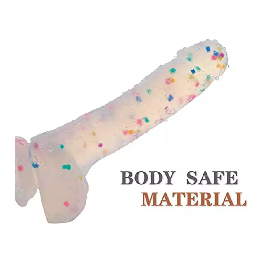 SUWUKA 9.5" Silicone Realistic Dildo Soft Large Dildos for Women with Strong Suction Cup for Hands-Free, Flexible Lifelike Sex T