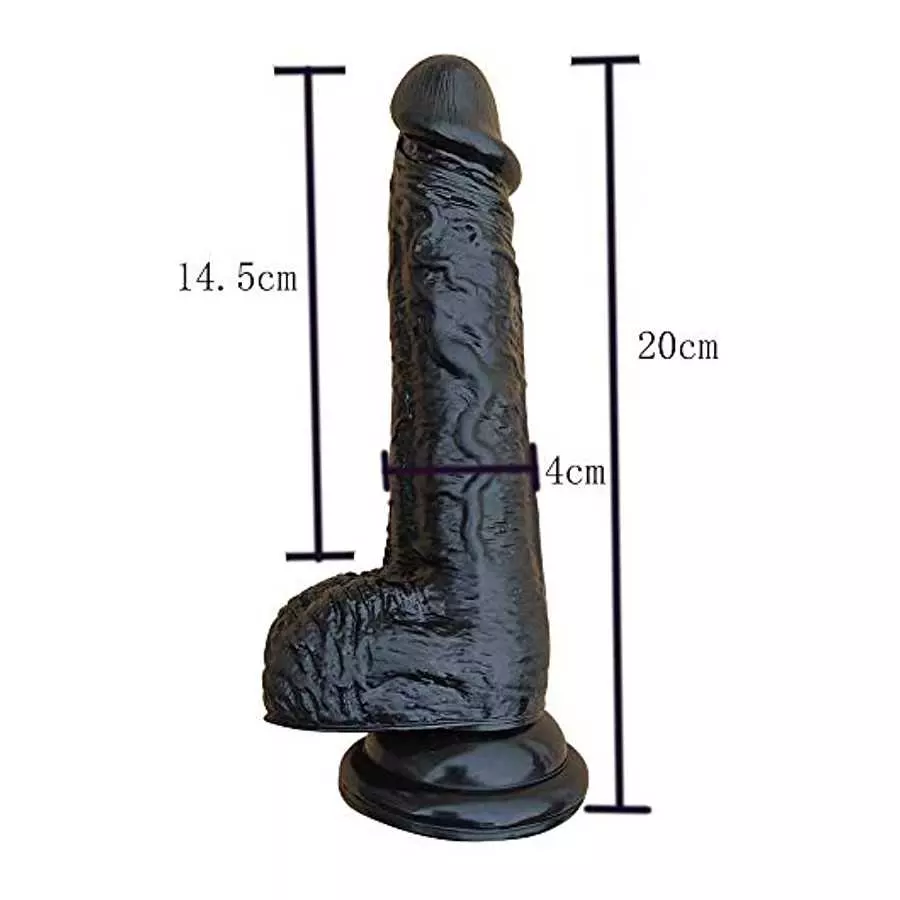 Realistic Dildo with Bullet Vibrator,Adult Vibrating Dildos ,8 inch Big Anal Suction Cup Large Dildos Toy for Female, Silicone S