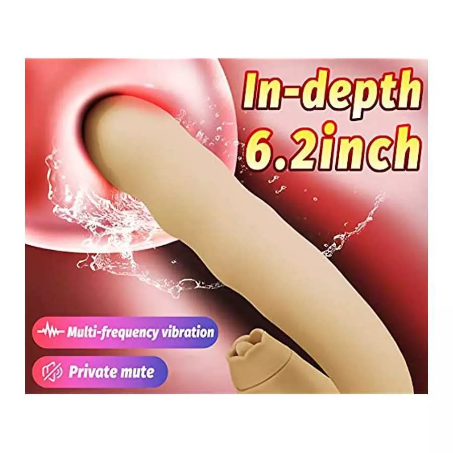 Vibrating Dildo Sex Toy Thrusting G Spot Vibrator for Women Anal Vaginal Clitoris Stimulation with 3 Rotating Speed 10 Vibration