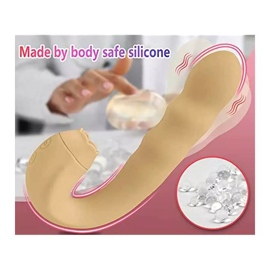 Vibrating Dildo Sex Toy Thrusting G Spot Vibrator for Women Anal Vaginal Clitoris Stimulation with 3 Rotating Speed 10 Vibration