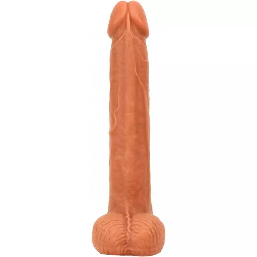 Double Layered Silicone Realistic Dildo Lifelike with Strong Suction Cup for Hands-Free Play, Realistic Penis for G-Spot Stimula
