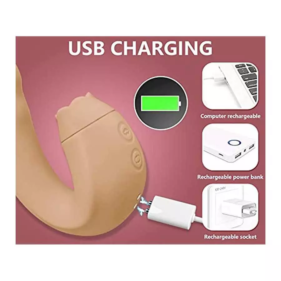 Vibrating Dildo Sex Toy Thrusting G Spot Vibrator for Women Anal Vaginal Clitoris Stimulation with 3 Rotating Speed 10 Vibration