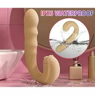Vibrating Dildo Sex Toy Thrusting G Spot Vibrator for Women Anal Vaginal Clitoris Stimulation with 3 Rotating Speed 10 Vibration