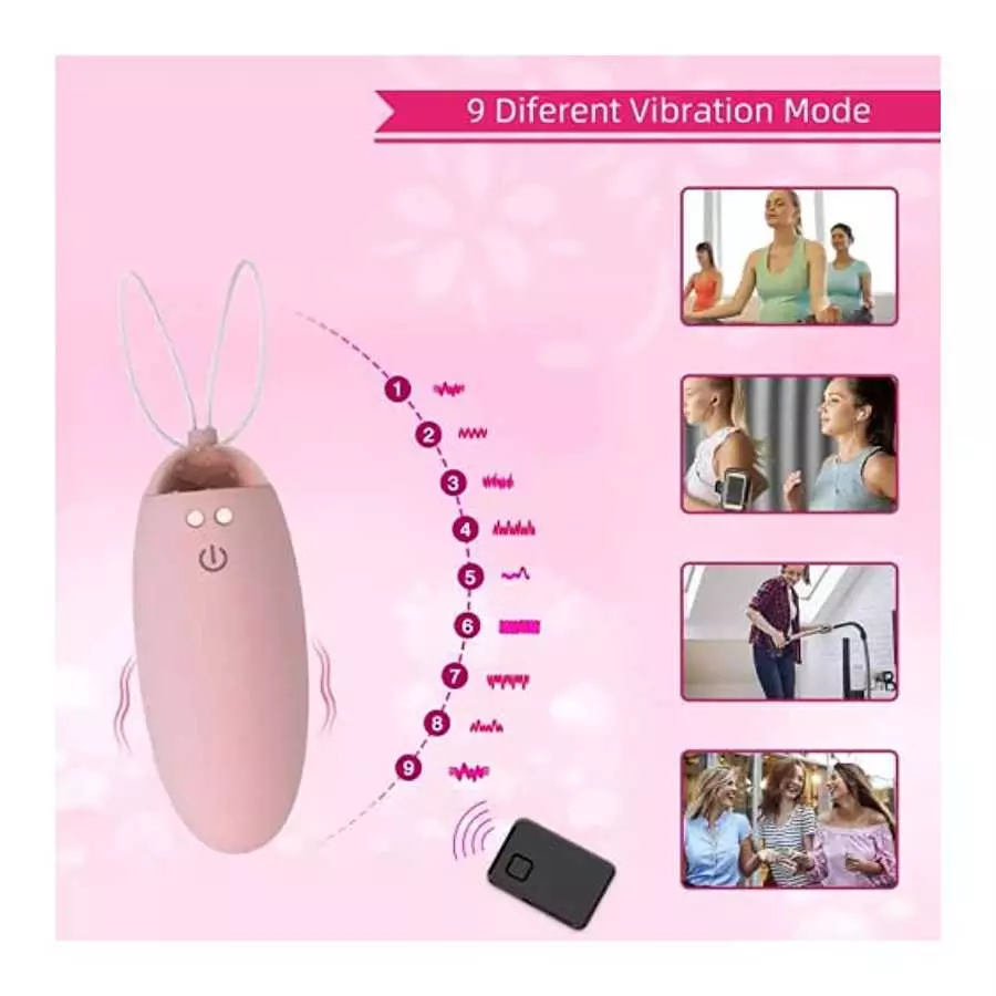 Frenzzzy Golden Goose Wireless Egg Massager with 10 Vibration Modes | Silicone Mini Personal Vibrator Massager for Adult | Water