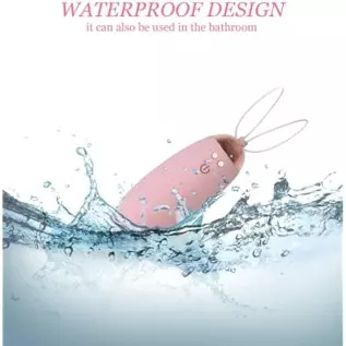 Frenzzzy Golden Goose Wireless Egg Massager with 10 Vibration Modes | Silicone Mini Personal Vibrator Massager for Adult | Water