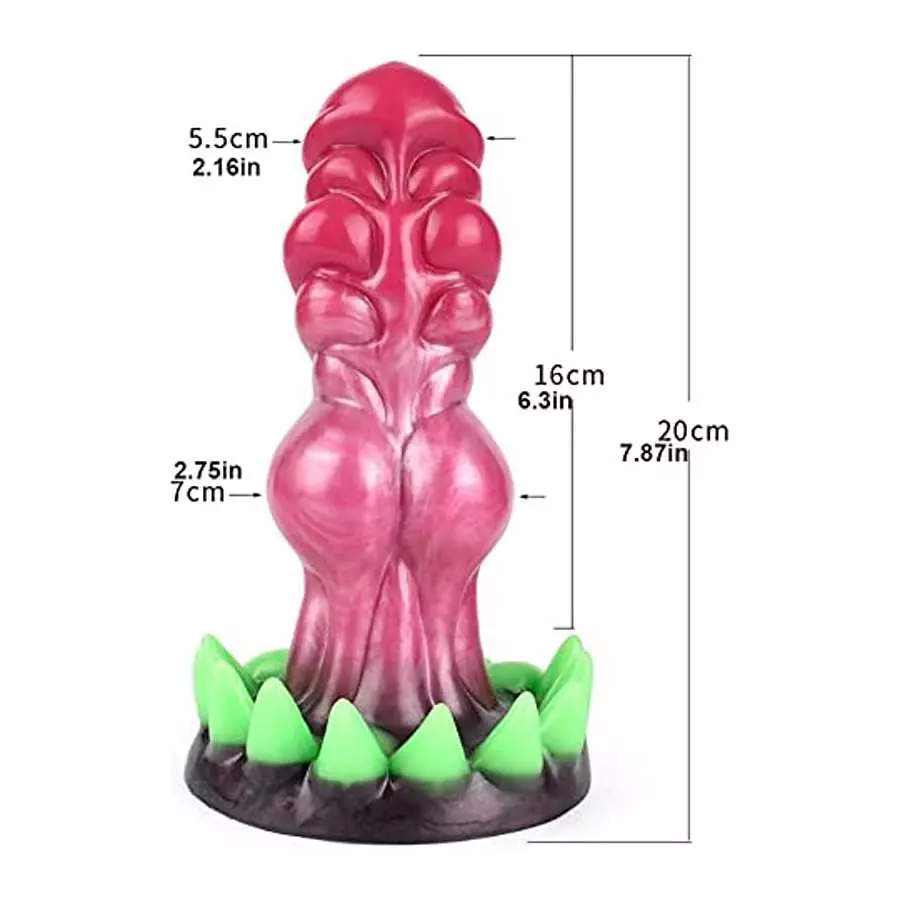 Dragon Dildo Sex Toy for Women Silicone Monster Dildo, Luminous Prostate Anal Dildo for Men with Strong Suction Cup Glow in The